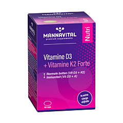 Mannavital Vitamine D3 + K2 Forte - 90 Gélules