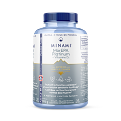 Minami MorEPA Platinum Vitamine D3 - 120 Softgels