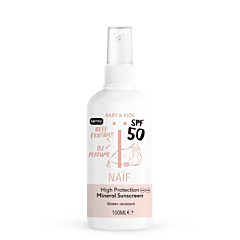 Naïf Baby & Kids Zonnespray SPF50 Zonder Parfum - 100ml