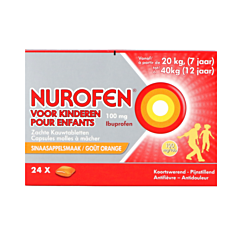 Nurofen Enfants 100mg - 24 Capsules Molles à Mâcher