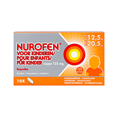 Nurofen Kind 125mg - 10 Zetpillen