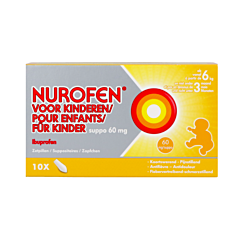 Nurofen Enfants +3M 60mg - 10 Suppositoires