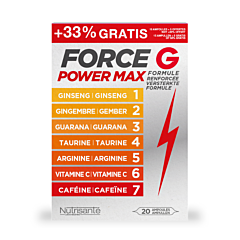 Nutrisanté Force G Power Max - 20 Ampullen