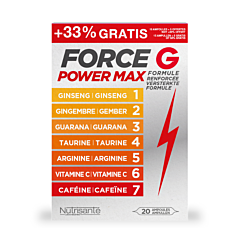 Nutrisanté Force G Power Max - 20 Ampoules