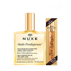 Nuxe Huile Prodigieuse 100ml + Roll On Or 8ml OFFERT