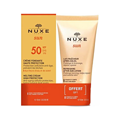 Nuxe Sun Smeltzachte Crème SPF50 Gezicht 50ml + Aftersun 50ml GRATIS