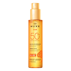 Nuxe Sun Huile Solaire Bronzante SPF50 - Visage/Corps - 150ml