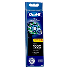 Oral-B Pro Cross Action Brossettes Noires - 4 Pièces