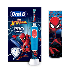 Oral-B Vitality Pro Kids +3 Ans Spiderman Brosse À Dents Électrique 1 Pièce + Étui De Voyage