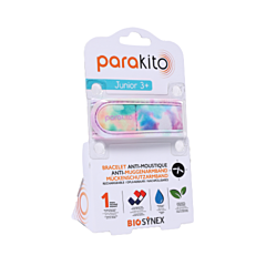 Para'kito Anti-Muggenarmband Junior 2 - Tie & Dye - 2 Navullingen - 1 Stuk