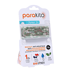 Parakito Bracelet Anti-Moustique Junior - Camouflage - 2 Recharges - 1 Pièce