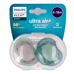 Philips Avent Sucette +6m Air Neutre - 2 Pièces