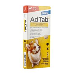 Adtab 225mg Chien>5,5kg-11kg - 3 Comprimés à Croquer