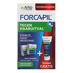  Forcapil Anti haaruitval Ontdekkingspack 30x2 Tabletten + Shampoo Gratis