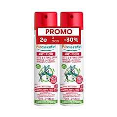 Puressentiel Anti-Pique Répulsif & Apaisant Zones Infestées Spray 2x75ml PROMO 2ème à -30%