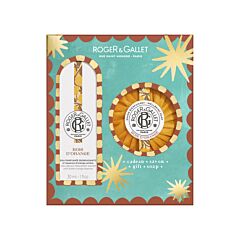 Roger&Gallet Coffret Eau Parfumée Bienfaisante Bois d’Orange 30ml + Savon 100g Offert