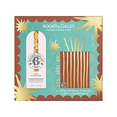 Roger&Gallet Coffret Eau Parfumée Bienfaisante Bois d’Orange 100ml + Diffuseur