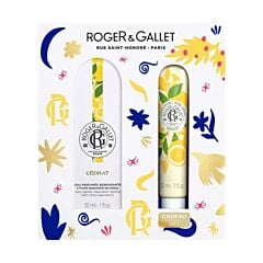 Roger&Gallet Coffret Cadeau Cédrat Eau Parfumée 30ml + Crème Mains 30ml