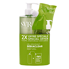 SVR Sebiaclear Schuimende Gel 400ml + Navulling 400ml