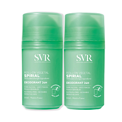 SVR Spirial Roll-On Végétal Déodorant 24h DUO - 2x50ml