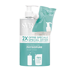 SVR Physiopure Micellair Water + Eco Refill 2x400ml
