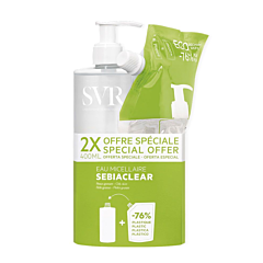 SVR Sebiaclear Eau Micellaire + Eco Recharge 2x400ml