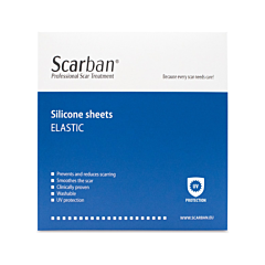 Scarban Elastic Feuille De Silicone Élastique Cicatrices - 15x20cm - 1 Pièce