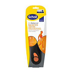 Scholl In-Balance Semelles Anti-Douleur Bas Du Dos - Large 42,5-45 - 1 Paire