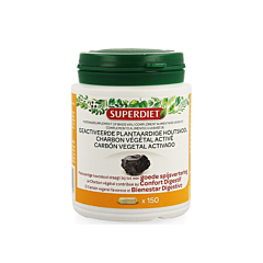 Super Diet Plantaardige Houtskool Actief - 150 Capsules 