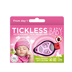 Tickless Baby Répulsif Ultrasonique Puces/Tiques - Rose - 1 Pièce