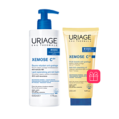 Uriage Xémose Baume Oléo-Apaisant Anti-Grattage 500ml + PROMO Huile Lavante Apaisante 200ml GRATUITE