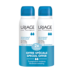 Uriage Déodorant Fraîcheur Peaux Sensibles PROMO 2x125ml