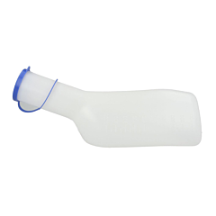 Urinal Homme Opaque Couvercle Bleu - 1 Pièce