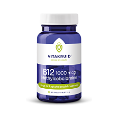 Vitakruid B12 1000mcg Methylcobalamine - 90 Smelttabletten