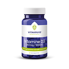 Vitakruid Vitamine D3 - 25 mcg / 1000 IE - 120 tabletten