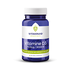 Vitakruid Vitamine D3 - 75 mcg / 3000 IE - 60 Gélules