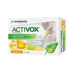 Arkopharma Activox Verzachtende Keelpastilles Honing Citroen 24 Stuks