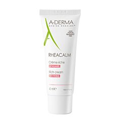 A-Derma Rheacalm Crème Apaisante Riche Peaux Réactives Tube 40ml