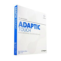 Adaptic Touch Pansement Interface Siliconé Non Adhérent - 12,7cmx15cm - 10 Pièces