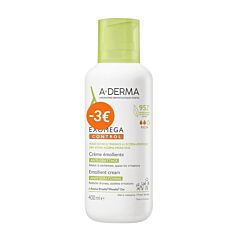 A-Derma Exomega Control Emolliërende Crème Tegen Krabben 400ml Promo - €3