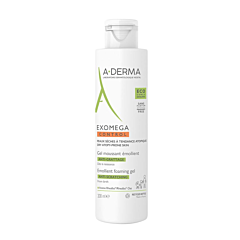 A-Derma Exomega Control Gel Moussant Emollient - 200ml