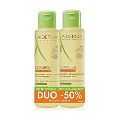 A-Derma Exomega Control Huile Emolliente Anti-Grattage 2x500ml Promo -50%