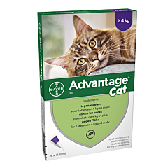 Advantage Cat Spot-On 80 Chat >4kg 4 Pipettes x 0,8ml