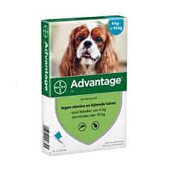Advantage Dog Spot-On 100 Chiens 4-10kg 4 Pipettes x 1,0ml