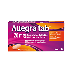 Allegra Tab 120mg - 30 Comprimés Pelliculés