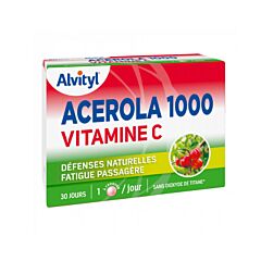 Alvityl Acérola 1000 Vitamine C 30 Comprimés à Croquer