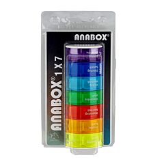 Anabox Pilulier Semaine Arc-en-Ciel 1 Pièce