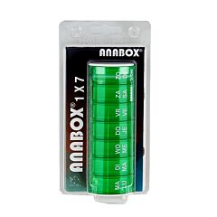 Anabox Pilulier Semaine Vert 1 Pièce