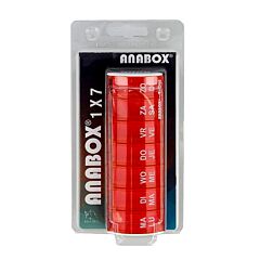 Anabox Pilulier Semaine Rouge 1 Pièce