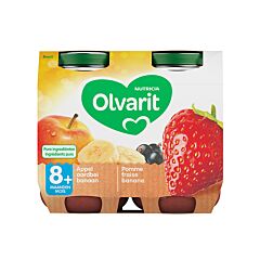 Olvarit Pomme-Fraise-Banane 8m+ 2x200g